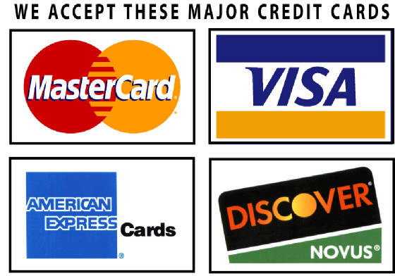 ProFix Accepts Visa Mastercard and Paypal